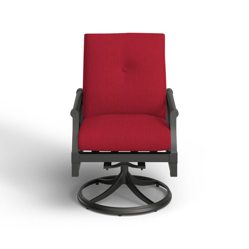 Andover Outdoor Rocker Chair, Denver Scarlett Sunbrella®, Pewter