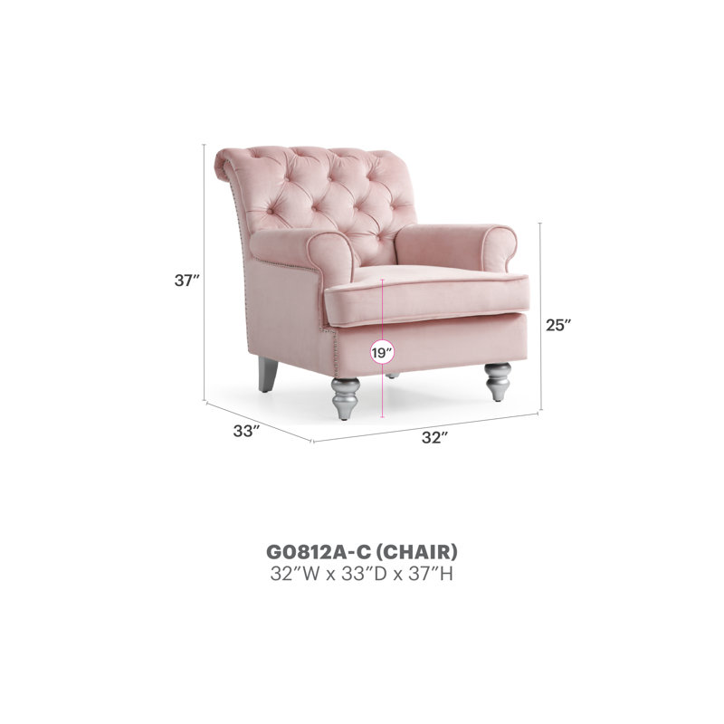 Velours polyvalent confortable pour la détente: chaise traditionnelle rose élégante