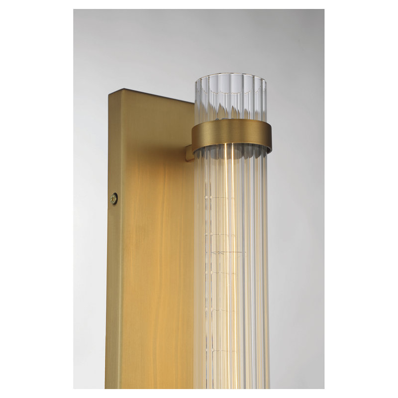 Anakyn 1 - Light Dimmable Flush Mount Sconce in Warm Brass, Warm Brass