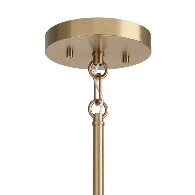 Steel Dimmable Classic / Traditional Chandelier, Bronze, 17.5" H x 32" W x 32" D, 6