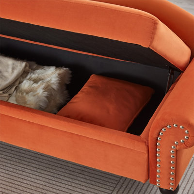 64.5'' Modern Velvet Chaise Lounge
