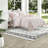 Romantic Pink Bow Bedding Sets, Soft Microfiber Quilt For Cozy Bedroom