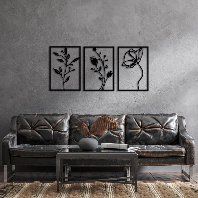 Ensemble de 3 décorations murales