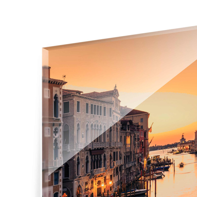 Golden Venice - Print, 20cm H x 31cm W x 1.8cm D, Canvas