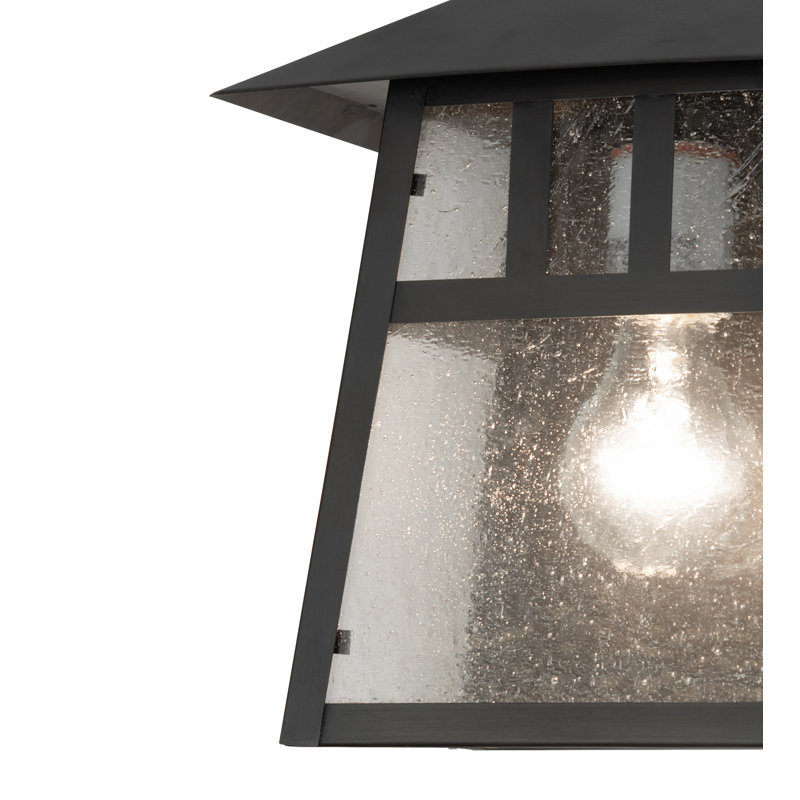 1 - Light Flush Mounted Sconce, 11" H x 9" W x 6" D