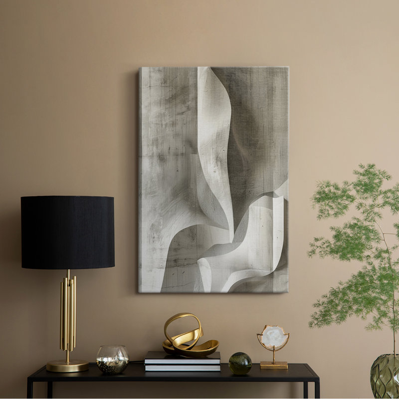 Série ABSTRACT CDLXI - Toile tendue avec châssis Premium - Prêt à être accroché, H 12 po x l 8 po
