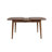Elegant Extendable Dining Table, Walnut Color, 51.2 x 31.5 x 29.5 inches (Extendable to 63.0 inches) | 100% MDF with Durable Plastic Legs | Supports Up to 90.4 lbs | Modern Design for Dining Rooms & Entertaining-212692018