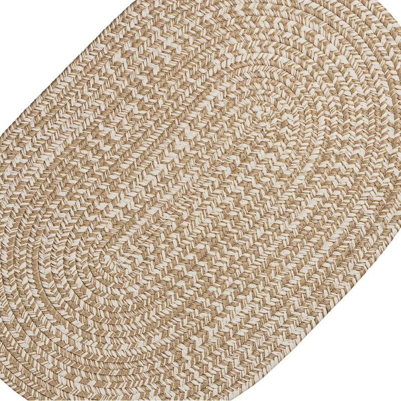 Tapis d'entrée / extérieur Traver Tweed, L 30 po x L 48 po, Sable / blanc cassé