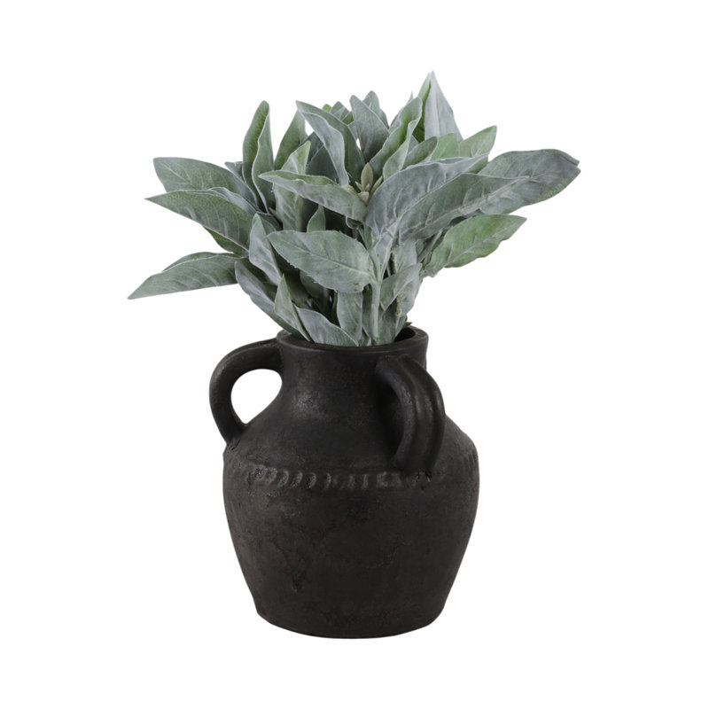 Vase en terre cuite Kenith, Black