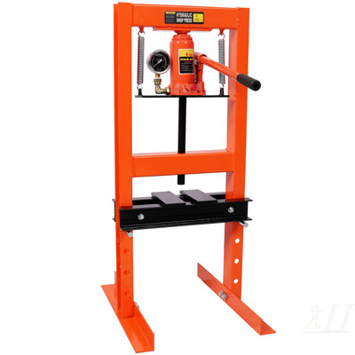 Presse pour bouteilles 6Ton avec jauge, plier, redresser ou presser les pièces, installer les roulements, les joints en U, les bagues, les joints à rotule et les poulies, noir