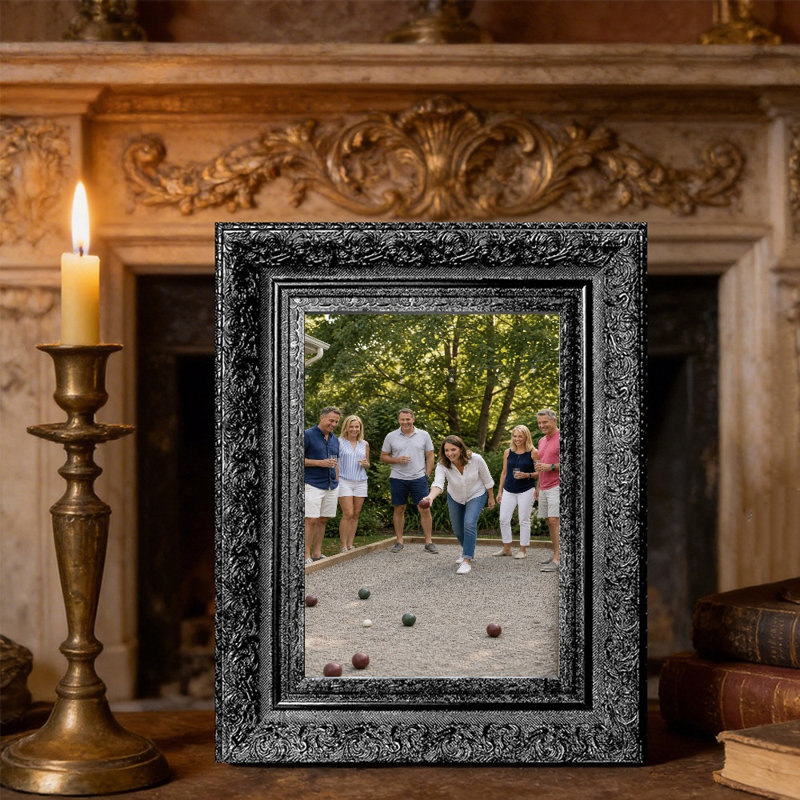 Cadre photo noir indémodable 11 "x 14" 1PC avec forme rectangulaire classique 1PC, Black, 1, 11" W x 14" H