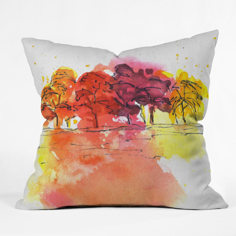 Golden Hue Throw Pillow, 18" x 18"