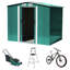 Green Metal Storage Shed
