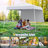 10 X 10ft Pop Up Canopy Tent With 1 Sidewall, Portable Backpack, 4 Stakes  Slant Leg -113022031