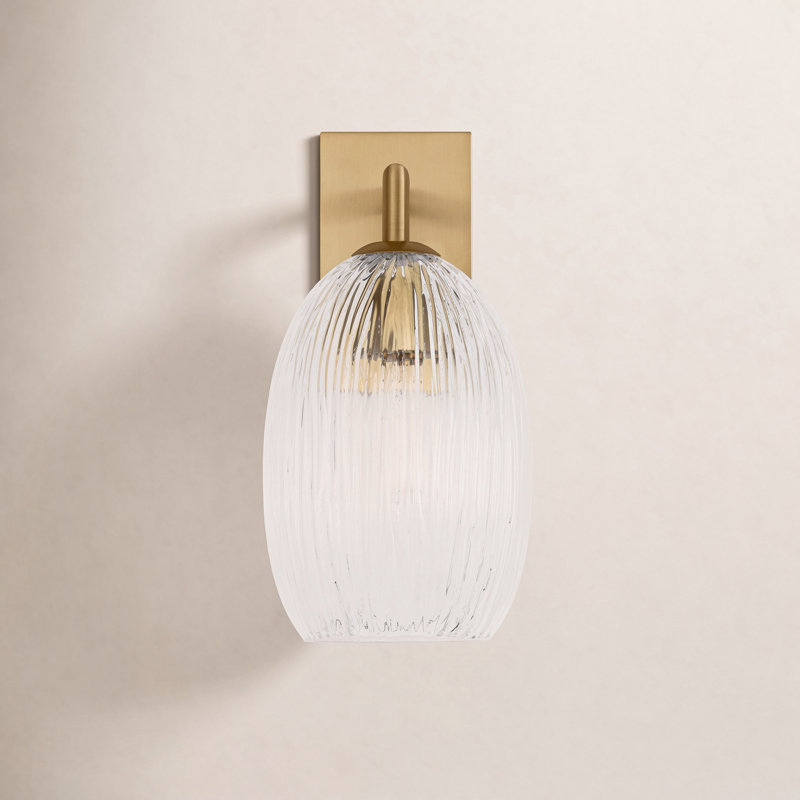 Wilmont Wall Sconce, Burnished Brass