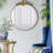 Iron Frame Vertical Round Mirror