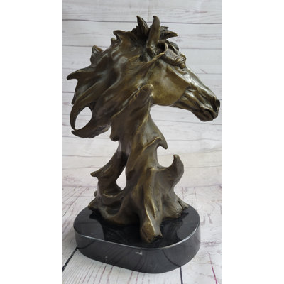 Sculpture de buste de cheval