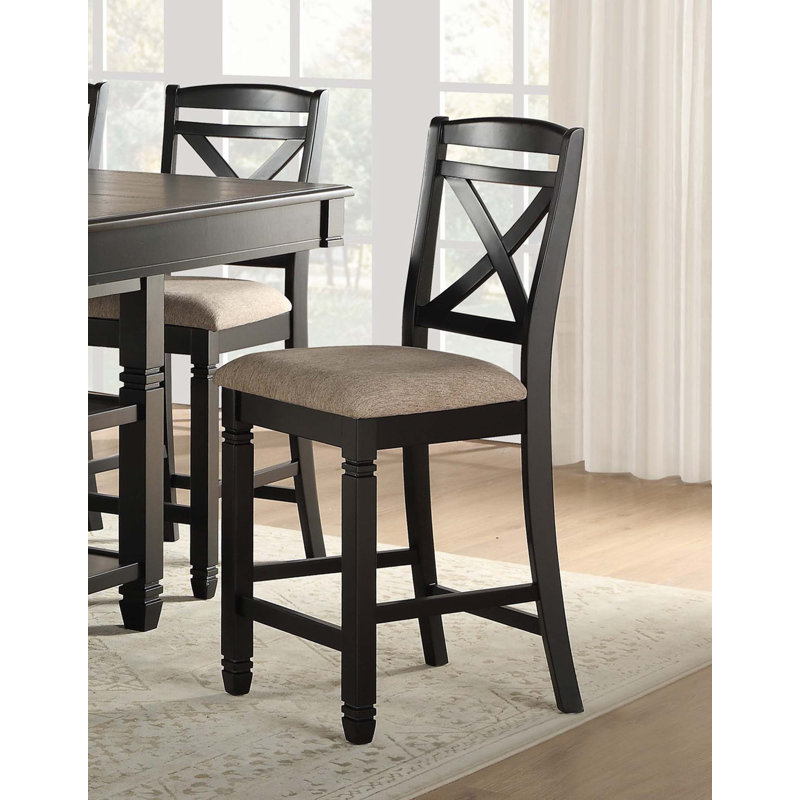 Ensemble de chaises de salle à manger de style transitionnel de 2 pièces