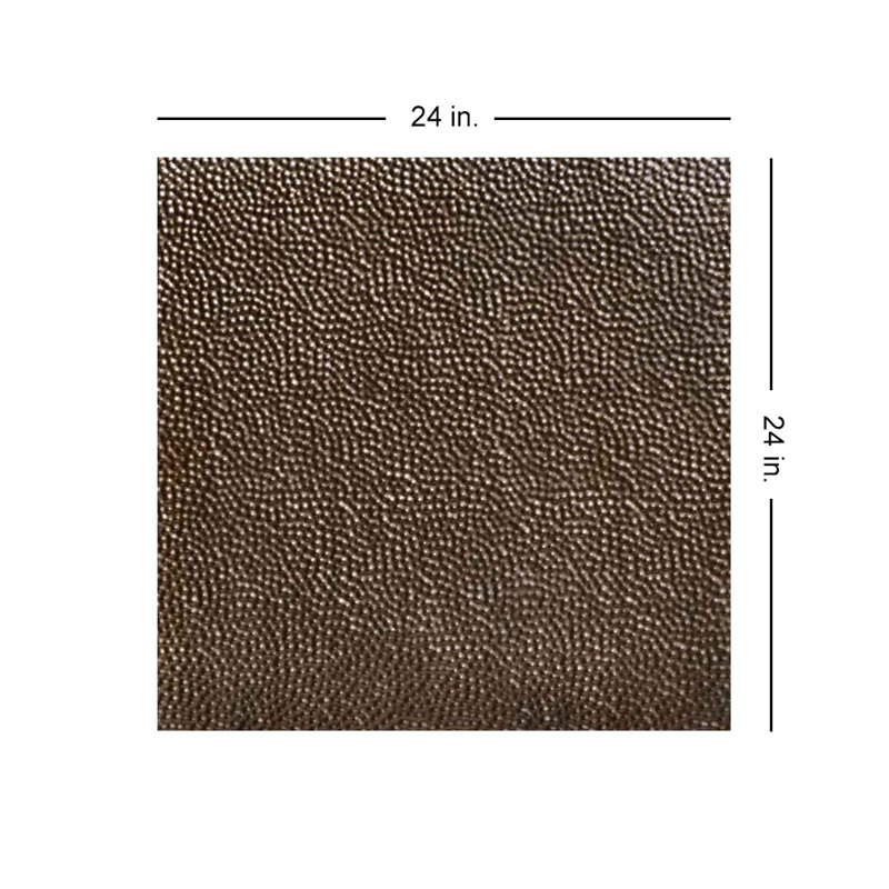 Tuile de plafond en étain 2 pi x 2 pi Shanko, Bronze