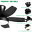 Whitham Ceiling Fan with LED Lights-2114127346