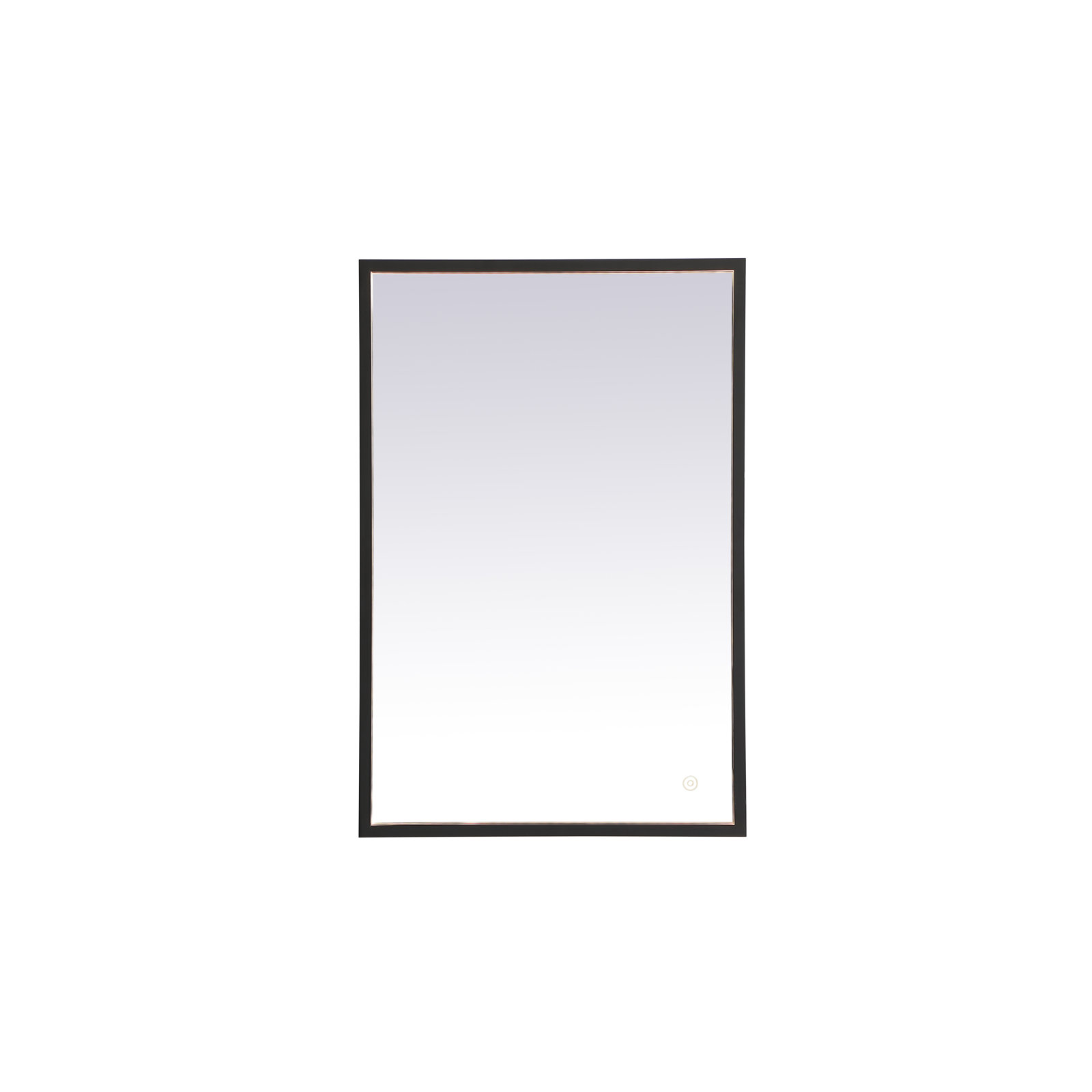 Piche Aluminum Mirror, Black, 20" x 30"