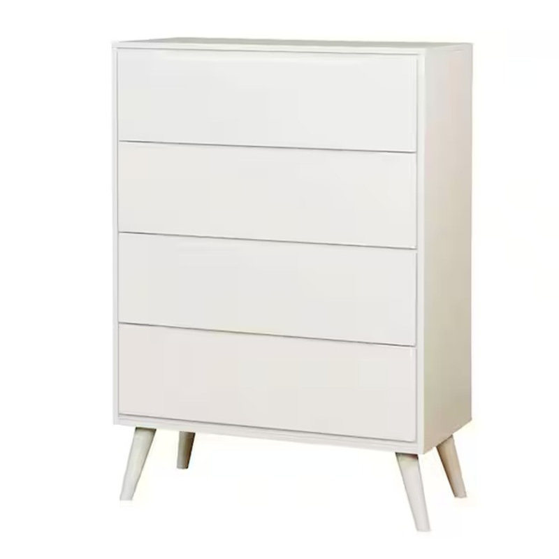 Commode moderne moderne Mid-Century, Blanc