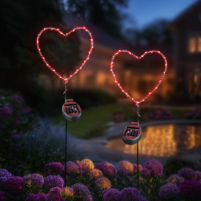 Ensemble de 2 piquets de jardin à DEL pour l'extérieur