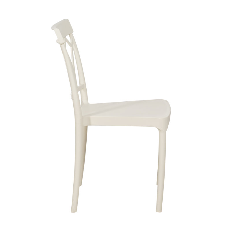 Patio Dining Side Chair, White