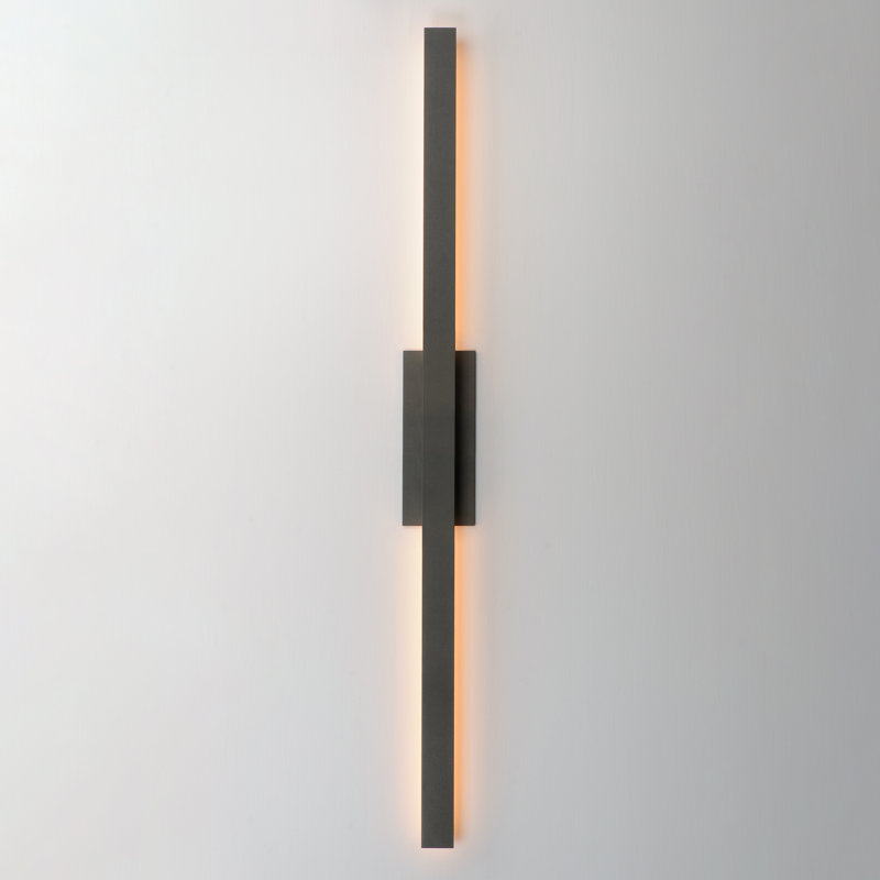 Chesnet-Outdoor Wall Mount, 36" H x 4.5" W x 2.75" D, Architectural Bronze