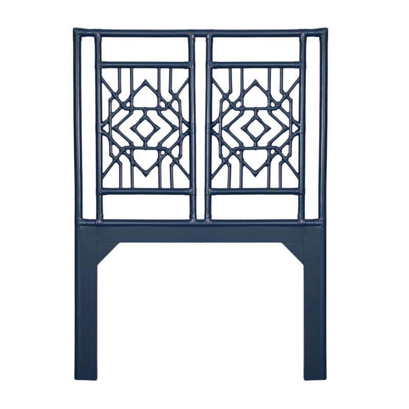 Lit standard bas Tulum, Bleu marine, Simple