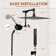 10 Inch All Metal Rainfall Shower Head with Handheld Combo, Push Button Switches