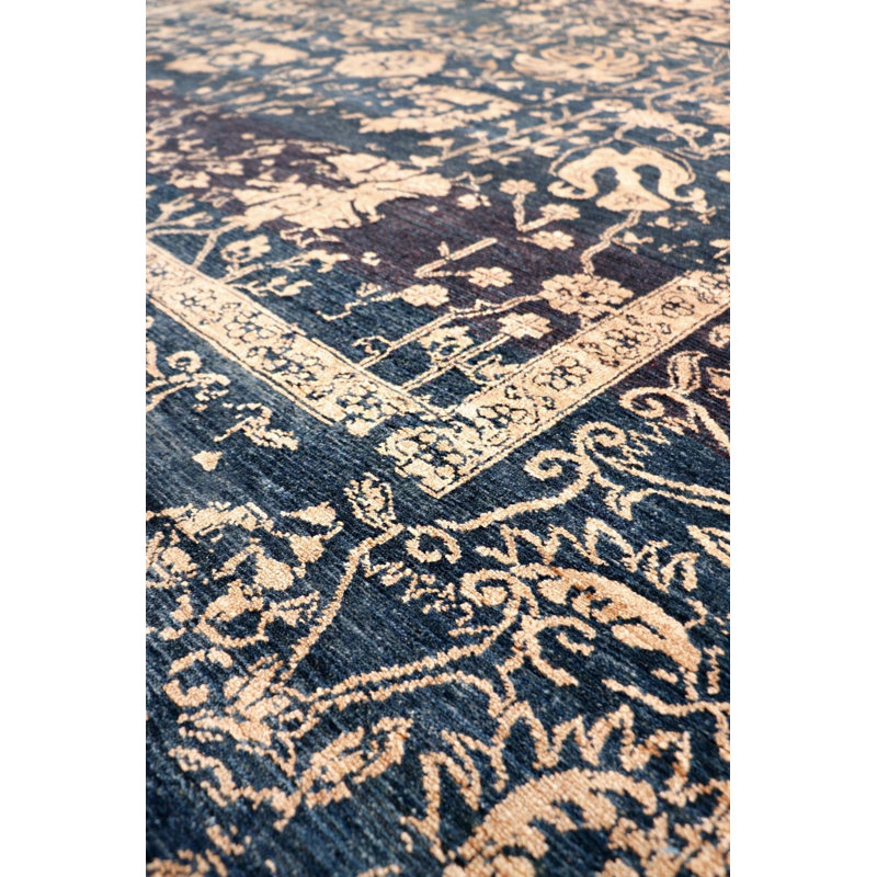Hand Woven Cotton and Wool Oriental Area Rug