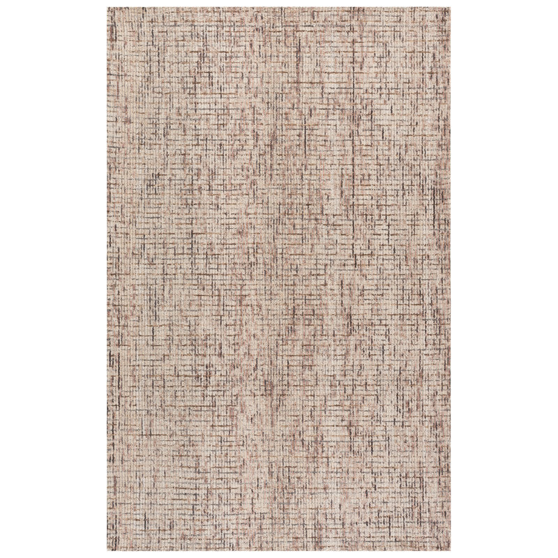 Tapis abstrait en laine touffeté à la main Abstract 468, Rectangle 4 pi 0 po x 6 pi 0 po