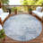 Machine Washable Indoor/Outdoor Chantille ACN2371 Abstract Rug-1472925364