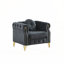 Canapé Chesterfield en velours avec coussins ronds-546643841