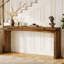 Console 63 po en bois pour vestibule, canapé long-130191553