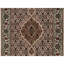 Tapis de couloir oriental ivoire 2 pi 9 po x 8 pi 1 po, 100% laine, noué à la main Tabriz Mahi avec médaillon de poisson, 175 KPSI