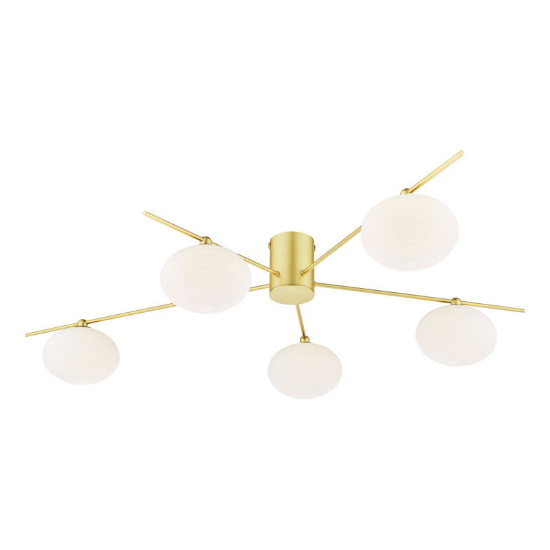 Jamir Glass Semi Flush Mount