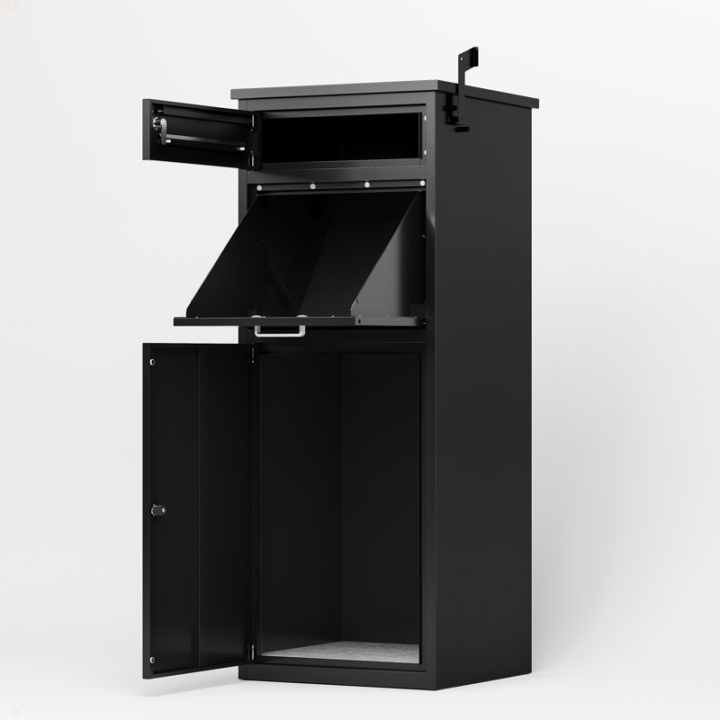Package Delivery Box For Outside With Lock, Heavy-Duty Steel Package Drop Box With Anti-Theft Design, Weather-Resistant