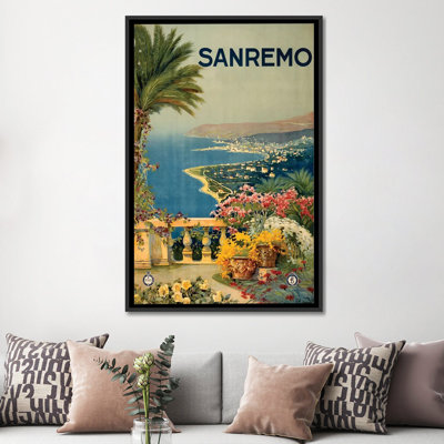 " San Remo Travel Poster " by Studio W