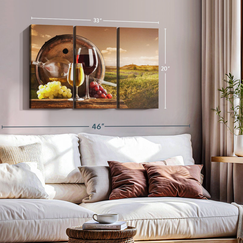"Temecula Wine Vineyard" sur toile, 20" H x 33" W