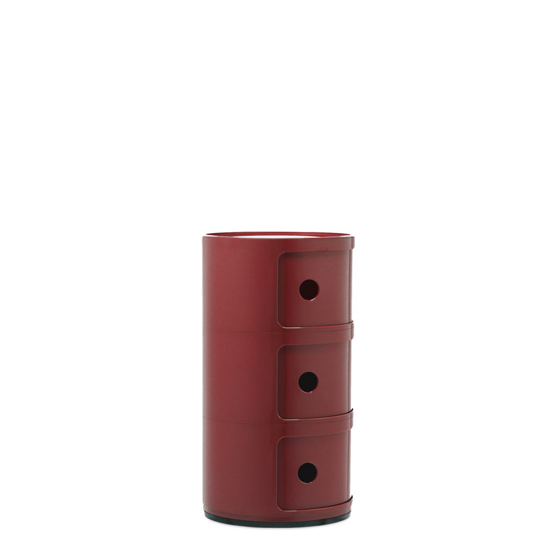 Componibili Storage Drawer, 3, Burgundy