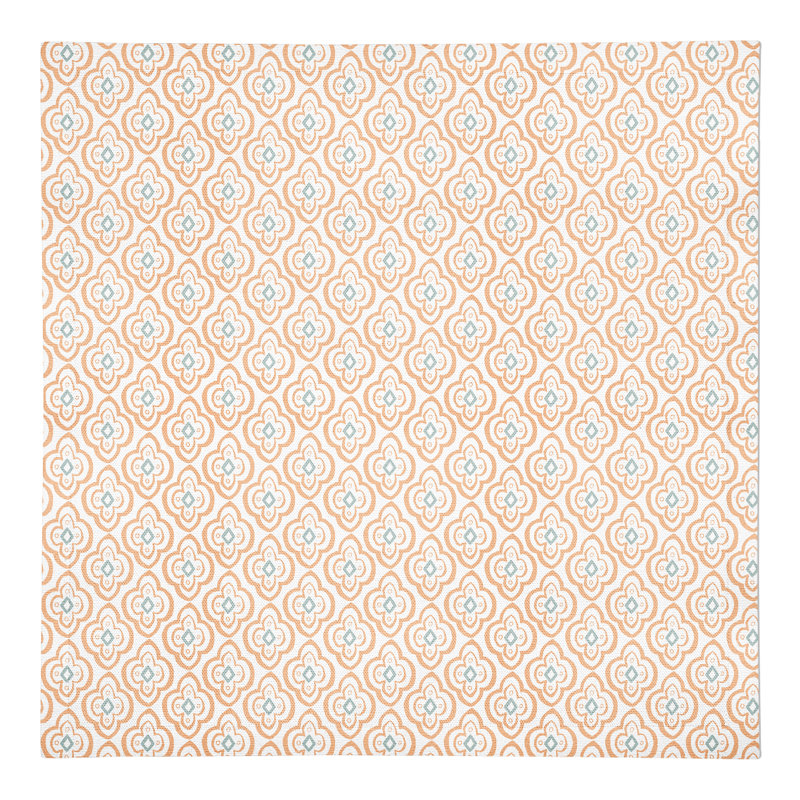 Eliah Cotton Geometric Square Napkin, Light Pink