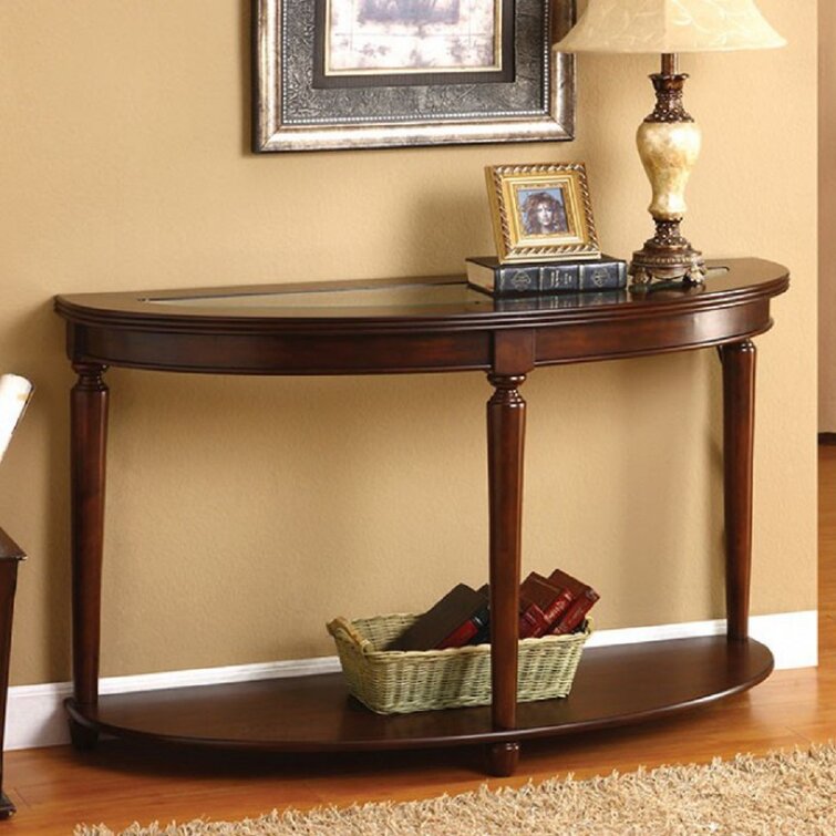 Glass console tables and solid wood dresser