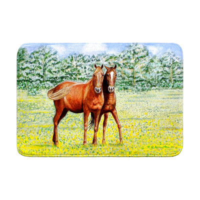 Tapis de bain Deux chevaux