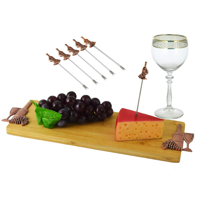 Fleur De Lis Living Merry Bamboo Platter