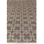 Tapis gris / beige moderne à motif géométrique 6 pi x 9 pi 1 po
