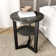 2-Tier Small Side End Table with Metal Frame