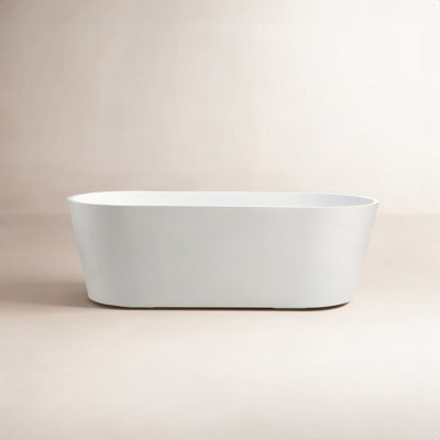 67" x 32" Freestanding Soaking Acrylic Bathtub
