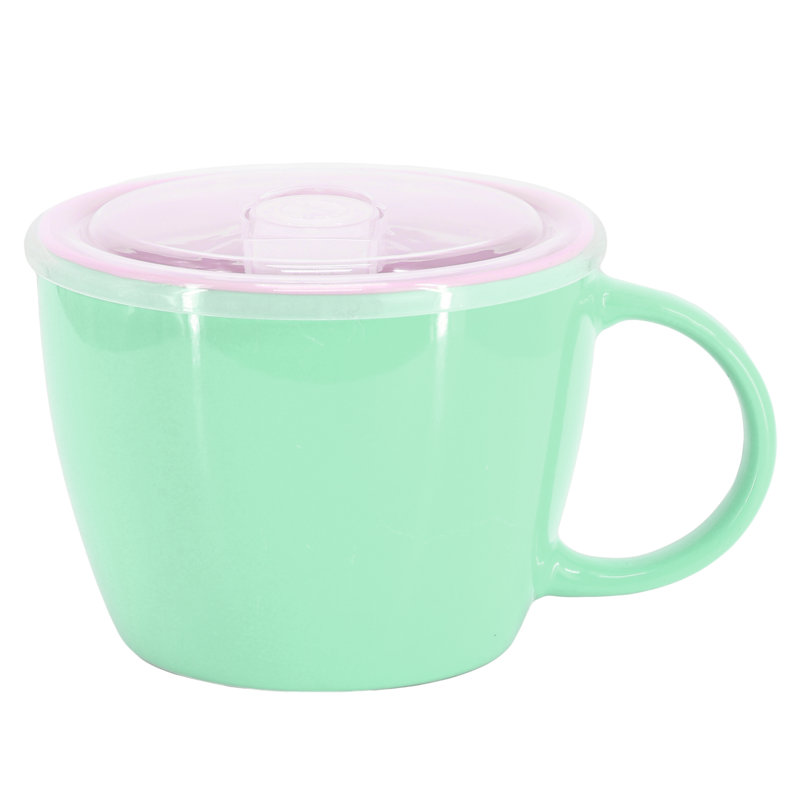 Latitude Run® On The Go 4 Piece 25 Ounce Stoneware Soup Cup Set with Lid in Mint